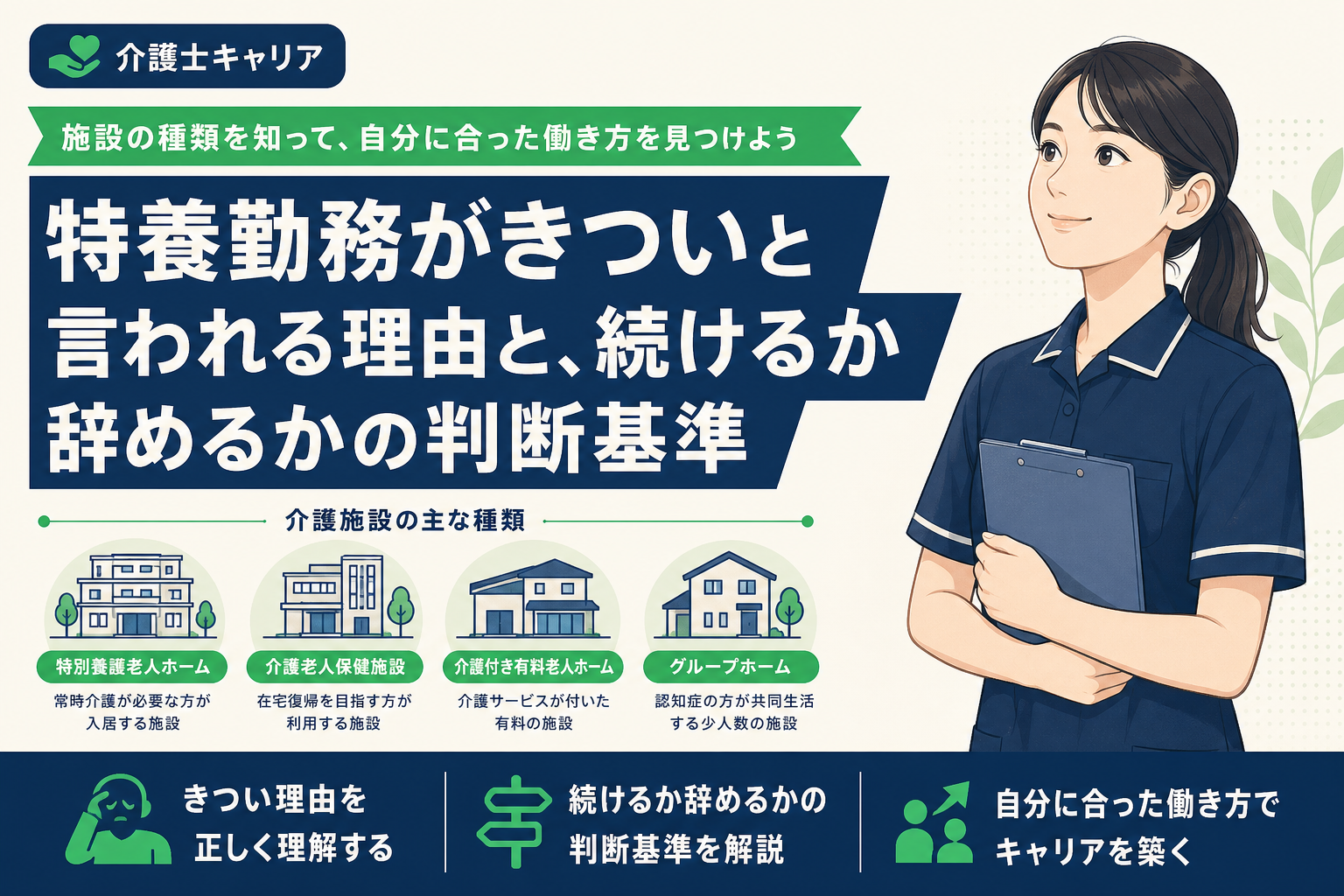 特養勤務がきついと言われる理由と、続けるか辞めるかの判断基準｜特養 きつい